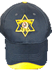 Baseball Cap - Navy with Gold Rim